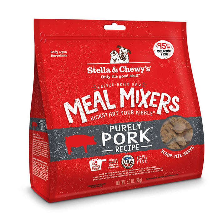 Stella & Chewys - Freezed Dried Meal Mixers For Dogs Purely Pork 3.5Oz