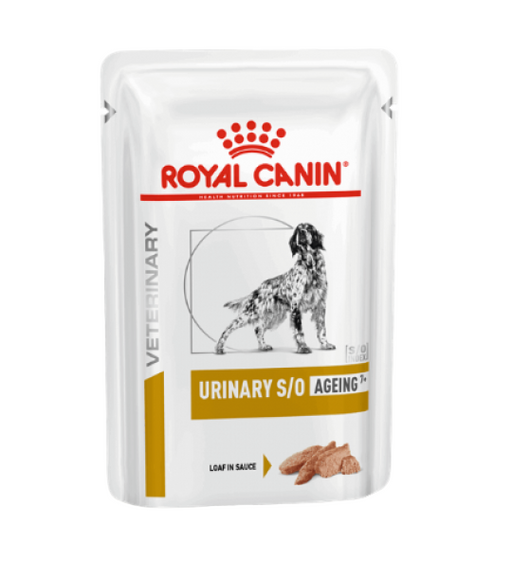 Royal Canin - Veterinary Diet Urinary Ageing 7 Loaf Pouches for Dogs - 85G (min. 12 Pouches) - PetProject.HK