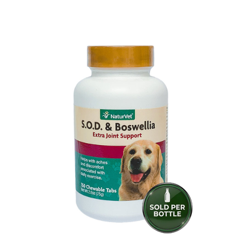 NaturVet S.O.D. & Boswellia Tablets - Natural Anti-Inflammatory 150's - 1 Bottle