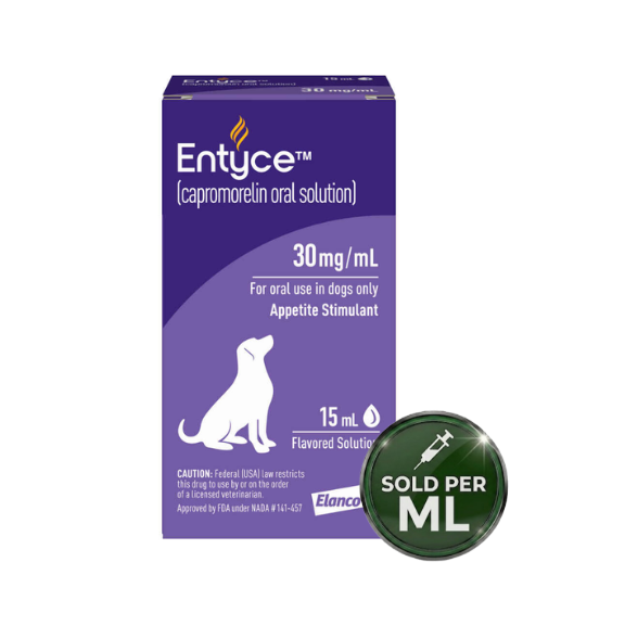 Entyce® (Capromorelin) 30 毫克/毫升 狗口服液 - 1毫升