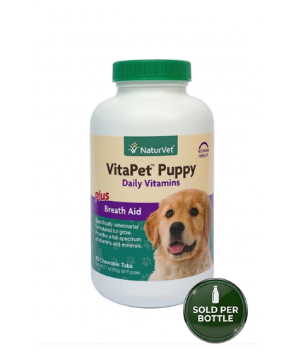 NaturVet Vita Pet Puppy Tabs - Time Released 60's - 1 Bottle