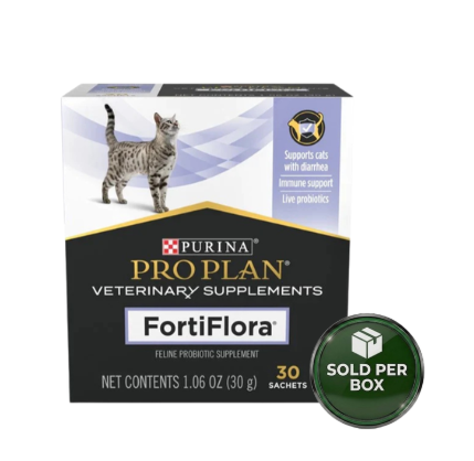 Purina Pro Plan Veterinary Supplements - Feline FortiFlora Nutritional - 30 x 30G - 1 Box