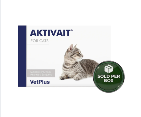 VetPlus - Aktivait - Brain Health Supplement for Cats 60's - 1 Box