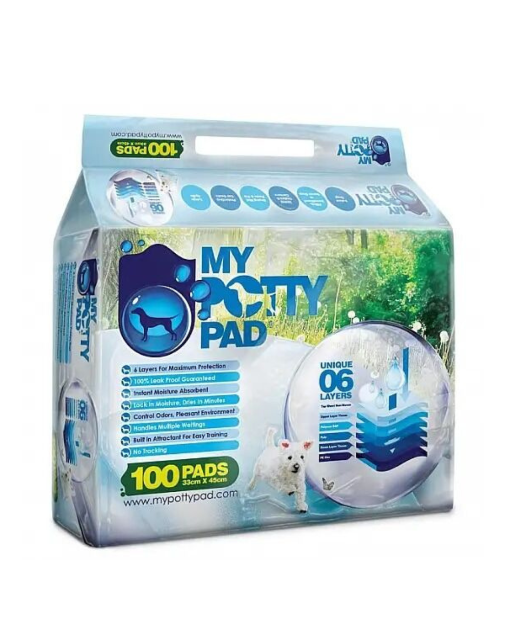 My Potty Pad - Pet Sheet - S - 33CM x 45CM - 100PCS - PetProject.HK