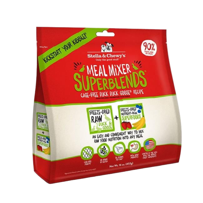 Stella & Chewy's - Freeze Dried SuperBlend Meal Mixers - Cage-Free Duck Duck Goose Recipe - 3.25OZ - PetProject.HK