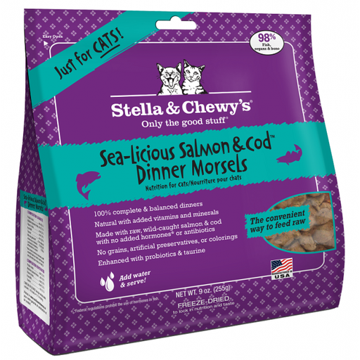 Stella & Chewy's - Sea Licious Salmon and Cod Dinners for Cats - 8OZ - PetProject.HK
