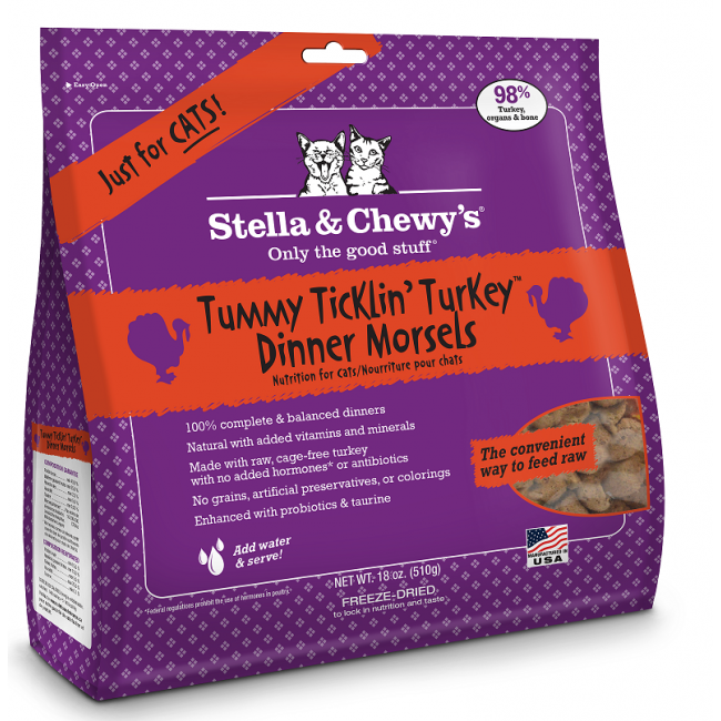 Stella & Chewy's - Tummy Ticklin' Turkey Dinners for Cats - 18OZ - PetProject.HK