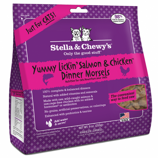 Stella & Chewy's - Yummy Lickin' Salmon and Chicken Dinners for Cats - 18OZ - PetProject.HK