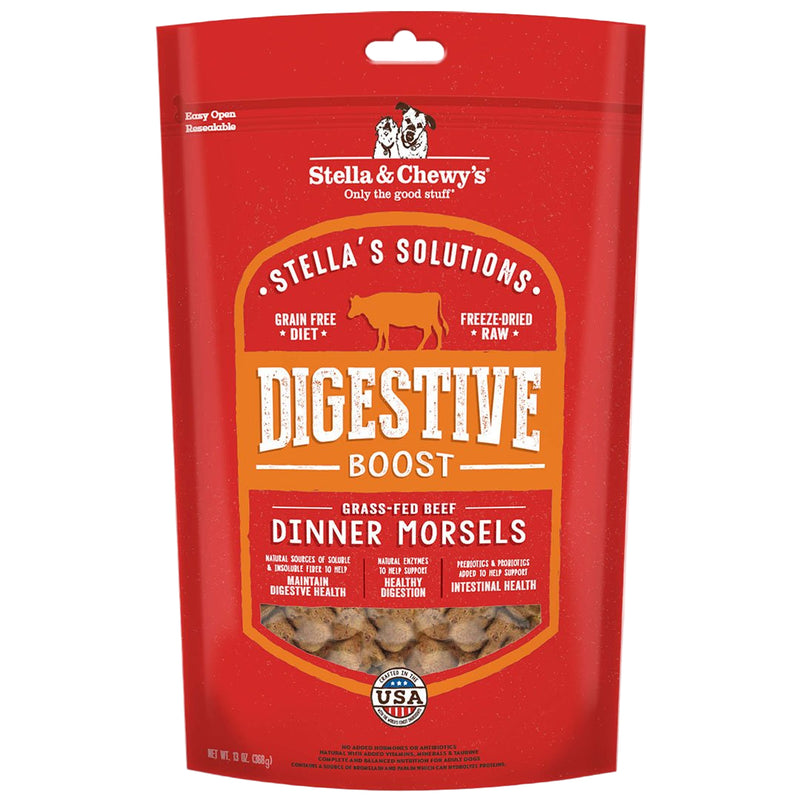 Stella & Chewys - Stellas Solution Digestive Boost Grass-Fed Beef Dinner Morsels For Dogs 13Oz