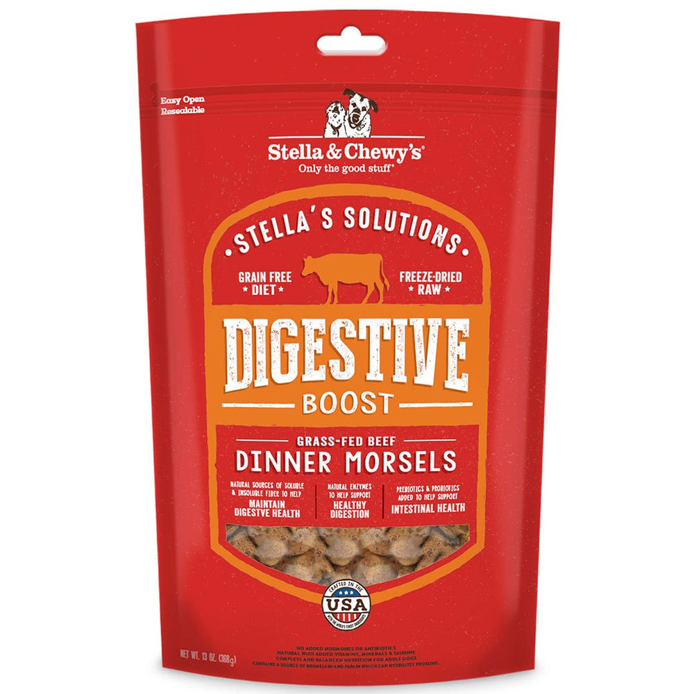 Stella & Chewys - Stellas Solution Digestive Boost Grass-Fed Beef Dinner Morsels For Dogs 13Oz