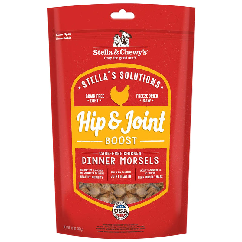 Stella & Chewys - Stellas Solution Hip Joint Boost Cage-Free Chicken Dinner Morsels For Dogs 13Oz