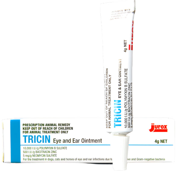 Triquin Inj Tricin Eye & Ear Ointment - 4G – PetProject.HK