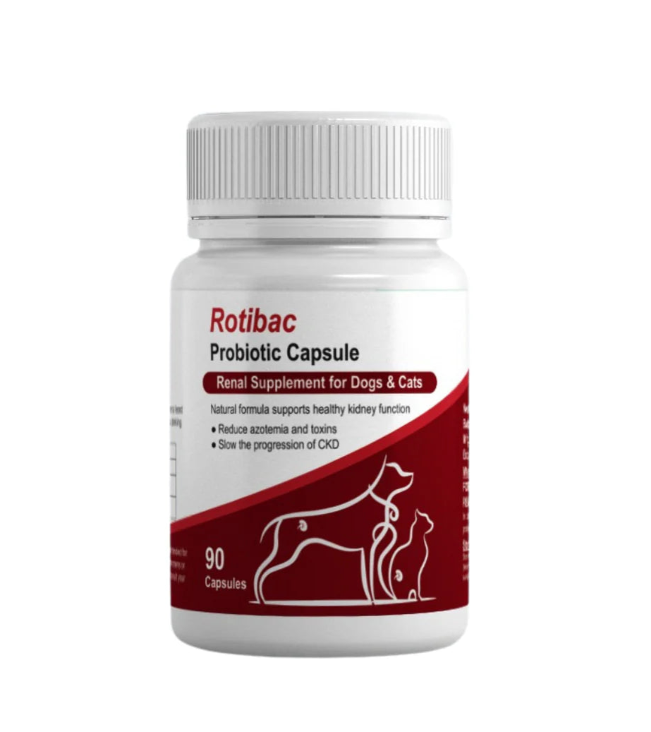 Rotibac - Supplement for Dogs & Cats - Probiotic Capsule - 90CAPS