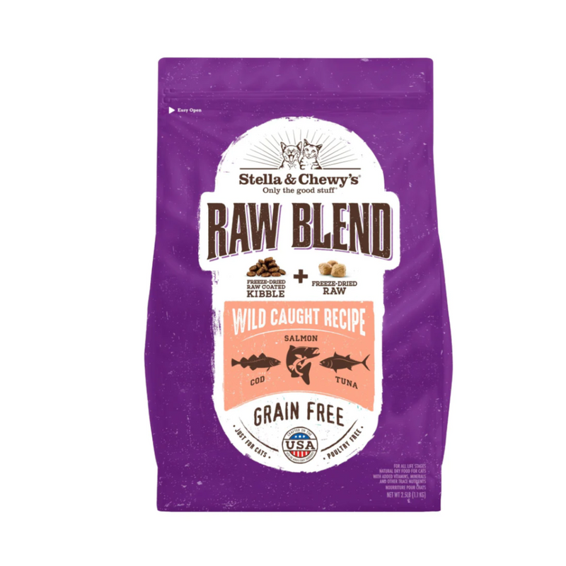 Stella & Chewy’s - Dry Cat Food Raw Blend Kibble Wild Caught Recipe 5Lb Cats