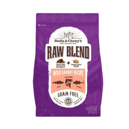Stella & Chewy’s - Dry Cat Food Raw Blend Kibble Wild Caught Recipe 5Lb Cats