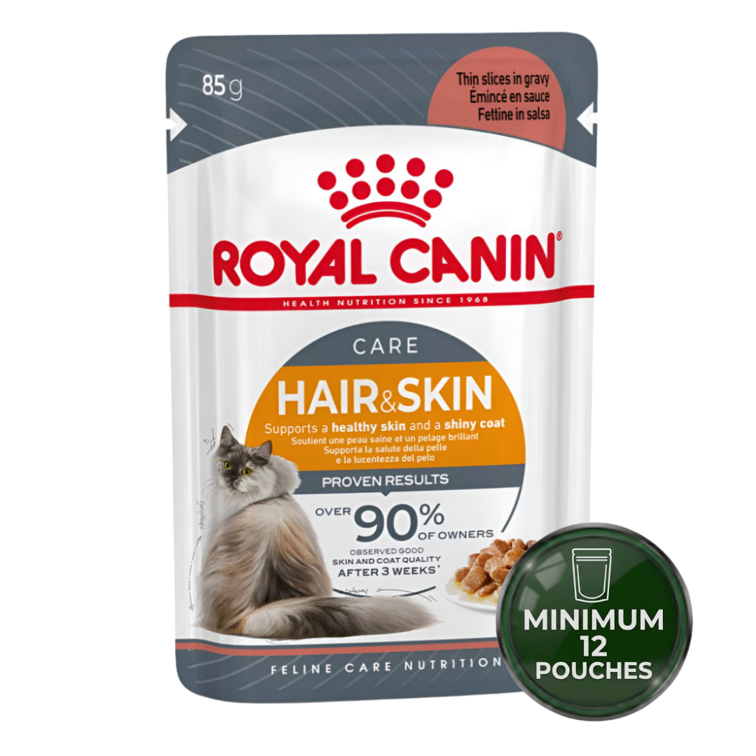 Royal Canin - 貓濕糧 - 貓毛及皮膚護理（肉汁）- 85克（最少12袋）