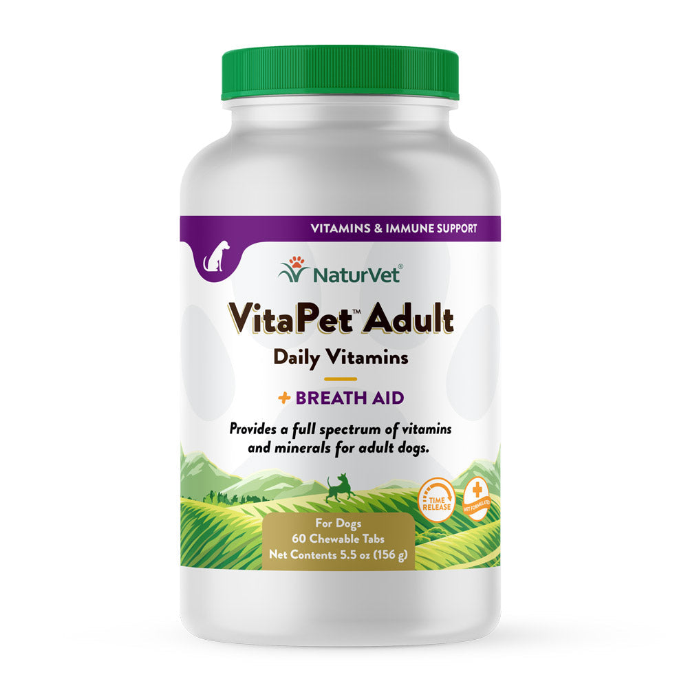 NaturVet Vita Pet Adult Tabs - Time Released - 1 Tablet (pack of 60)