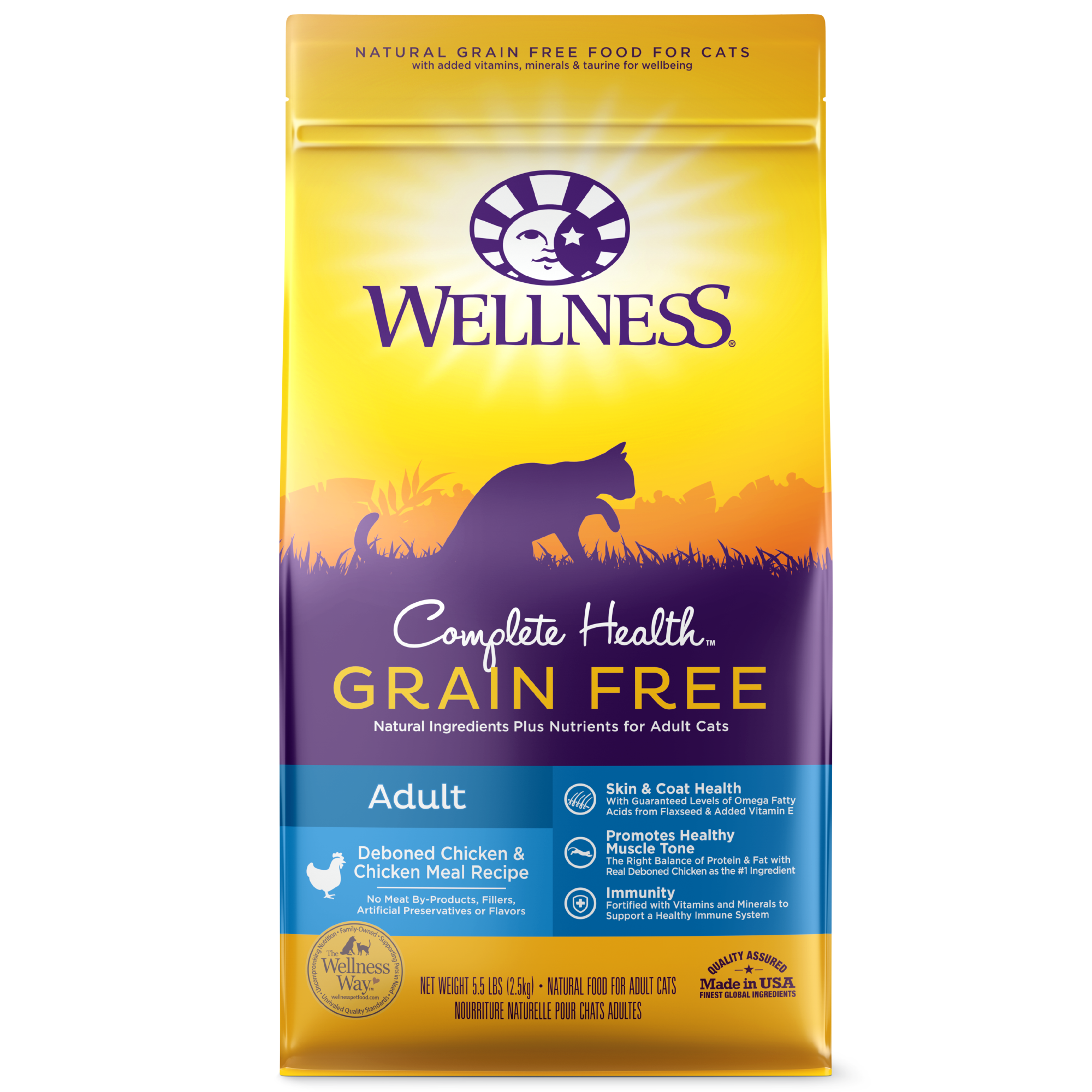 Wellness - Complete Health - Grain Free Dry Cat Food - Deboned Chicken & Chicken Meal - 11.5LB - PetProject.HK