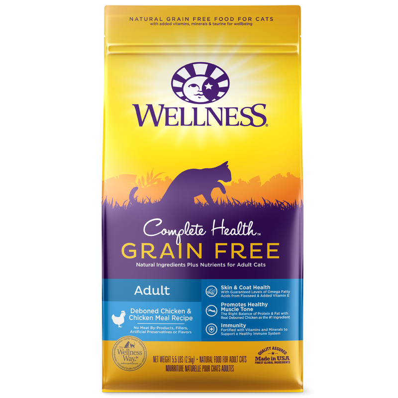 Wellness - Complete Health - Grain Free Dry Cat Food - Deboned Chicken & Chicken Meal - 11.5LB - PetProject.HK