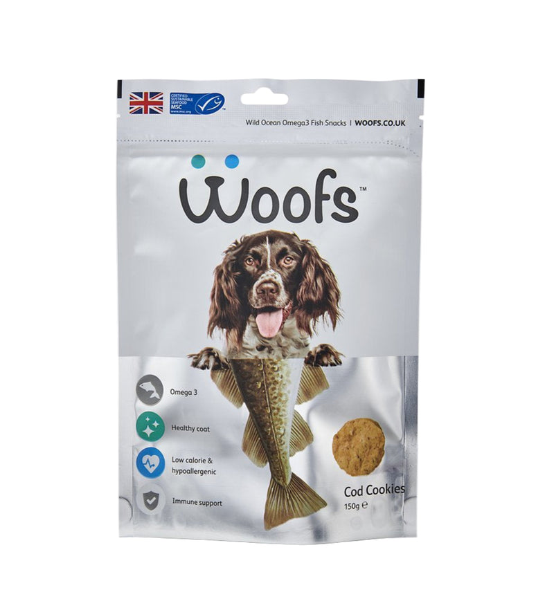 Woofs - Cod Cookies Treat For Dogs 150G