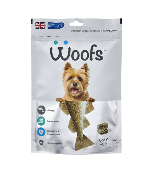 Woofs - Cod Cubes Treat For Dogs 100G