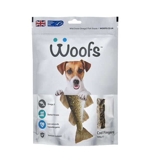 Woofs - Cod Fingers Treat For Dogs 100G