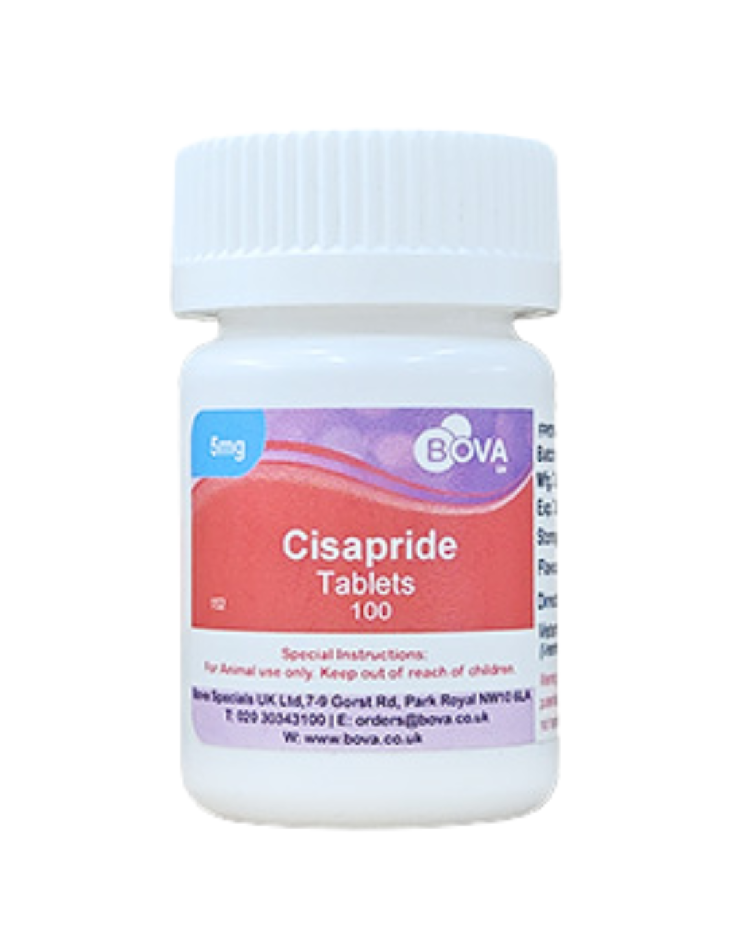 Bova - Cisapride 5mg - Chicken Flavour - 1TAB