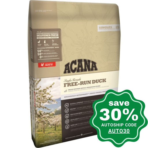 Acana - Singles Grain Free Dog Food - Free Run Duck - 11.4KG - PetProject.HK