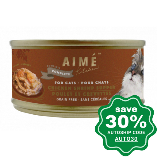Aime Kitchen - Complete Wet Cat Food Chicken Shrimp Supper 85G Cats