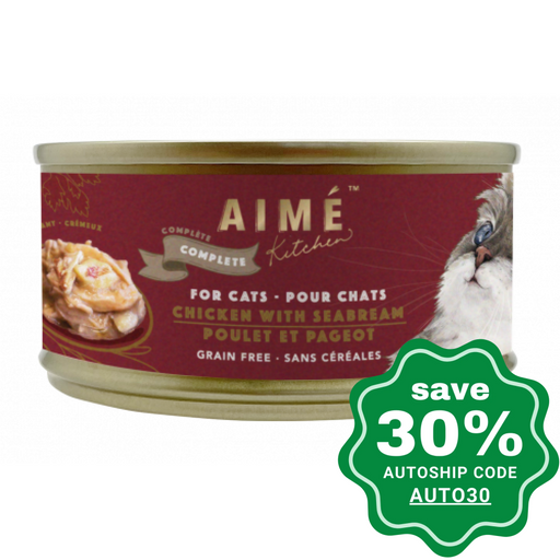 Aime Kitchen - Complete Wet Cat Food Chicken With Seabream 85G Cats