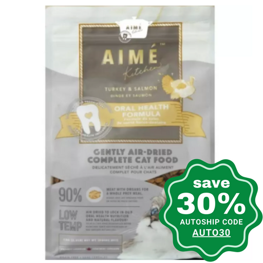 Aime Kitchen - Gently Air-Dried Complete Cat Food Turkey & Salmon 1Kg Cats
