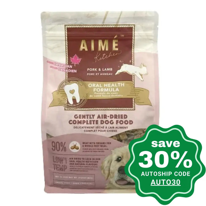 Aime Kitchen - Gently Air-Dried Complete Dog Food Pork & Lamb 1Kg (Min. 3 Packs) Dogs