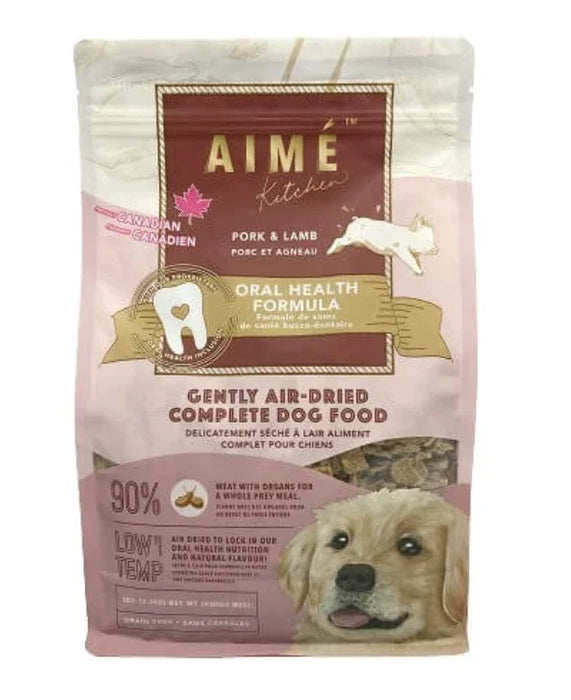 Aime Kitchen - Gently Air-Dried Complete Dog Food - Pork & Lamb - 1KG (Min. 3 Packs)