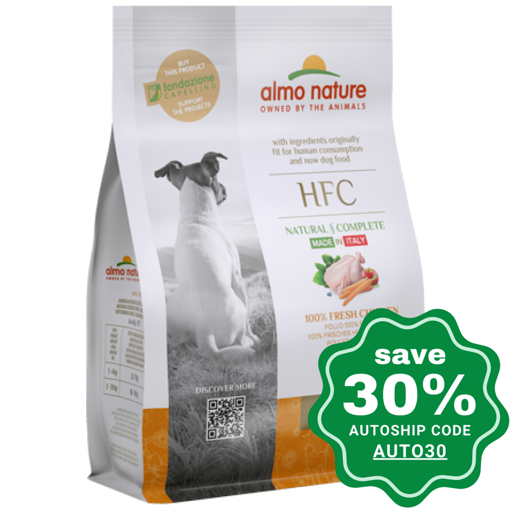 Almo Nature - Dry Food For Small Dogs Hfc Natural Adult Fresh Chicken 1.2Kg (Min. 4 Packs)