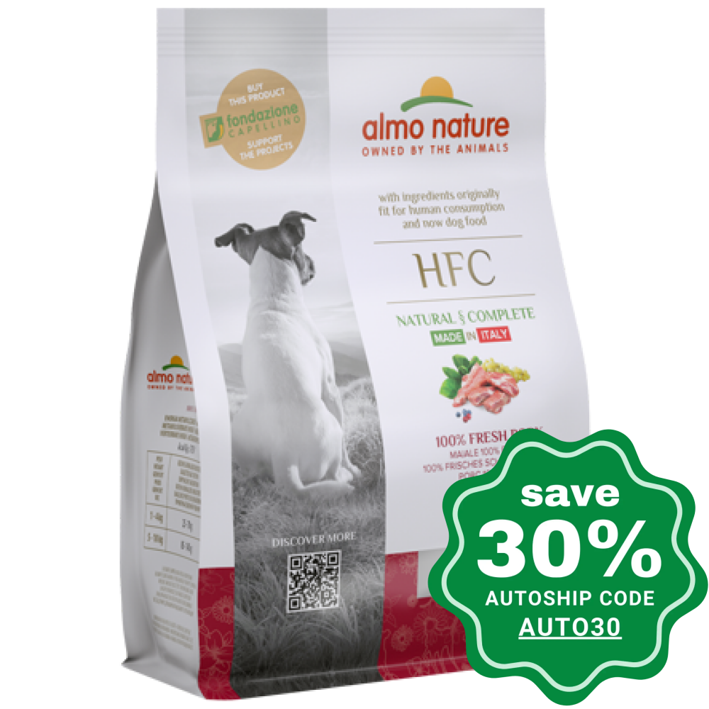 Almo Nature - Dry Food For Small Dogs Hfc Natural Longevity Fresh Pork 300G