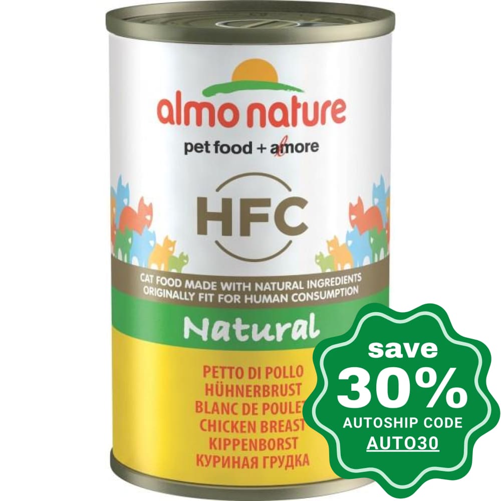 Almo Nature - HFC Natural Canned Cat Food - Chicken Breast - 140G (min. 24 Cans) - PetProject.HK