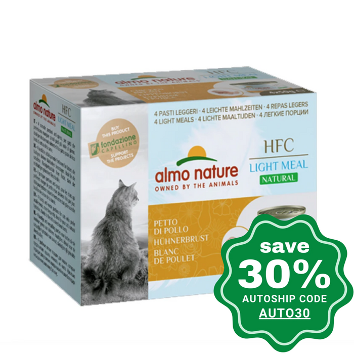 Almo Nature - Wet Cat Food Hfc Natural Light Meal Chicken Breast 50G (Min. 12 Cans) Cats