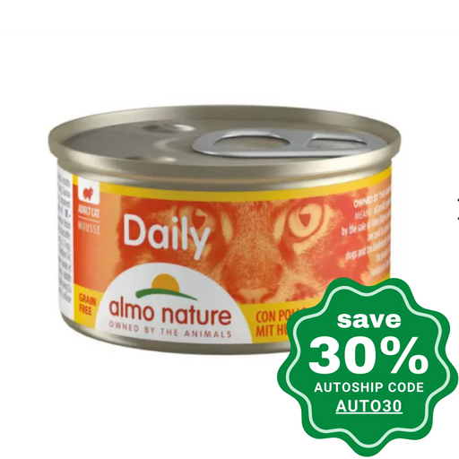 Almo Nature - Wet Food For Cats Daily Menu Chicken Mousse 85G (Min. 24 Cans)