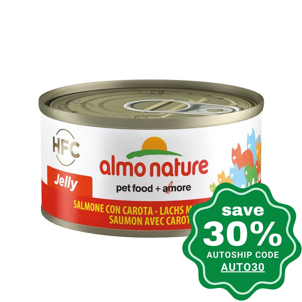 Almo Nature - HFC Jelly Canned Cat Food - Salmon & Carrot - 70G (min. 4 Cans) - PetProject.HK