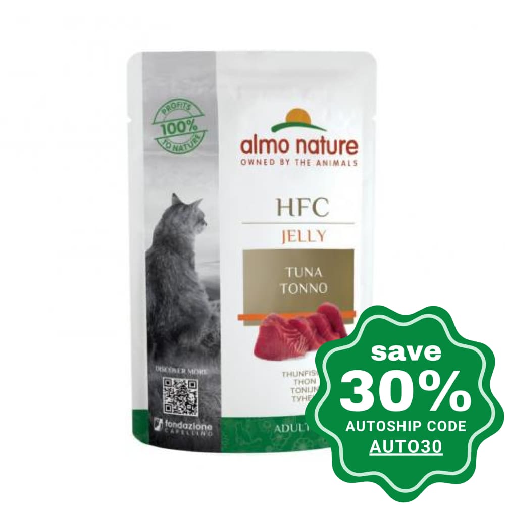 Almo Nature - Wet Food For Cats Hfc Jelly Tuna 55G (Min. 24 Pouches)