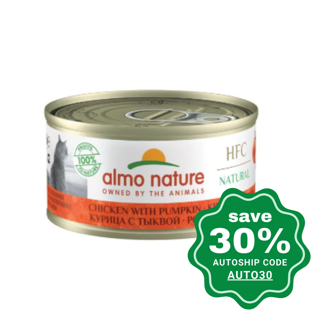 Almo Nature - Wet Food For Cats Hfc Natural Chicken With Pumpkin 150G (Min. 24 Cans)