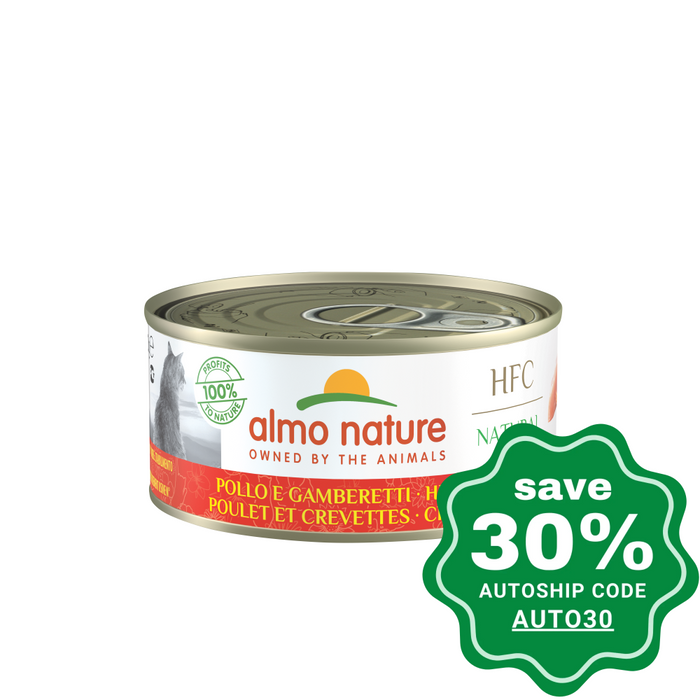 Almo Nature - Wet Food For Cats Hfc Natural Chicken With Shrimps 150G (Min. 24 Cans)