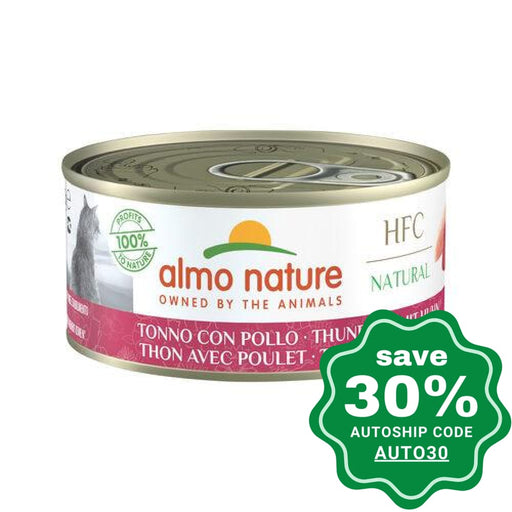 Almo Nature - Wet Food For Cats Hfc Natural Tuna & Chicken 150G (Min. 24 Cans)