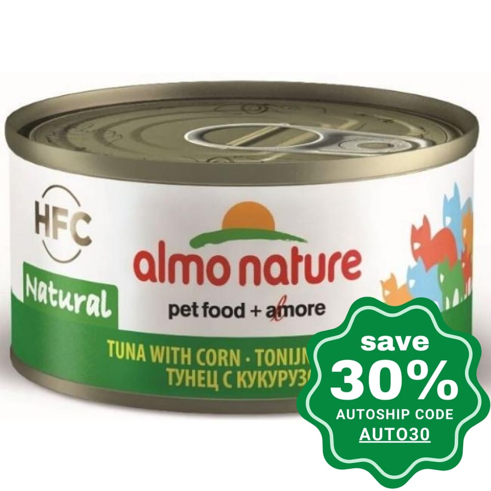 PetProject.HK Almo Nature HFC Natural Canned Cat Food Tuna Corn 70G