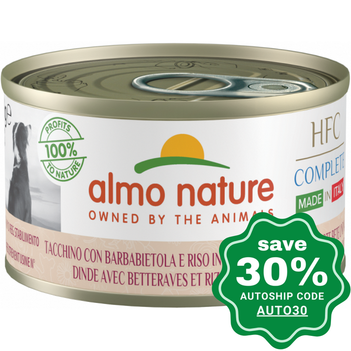 Almo Nature - Wet Food For Dogs Hfc Complete Turkey 95G (Min. 24 Cans)