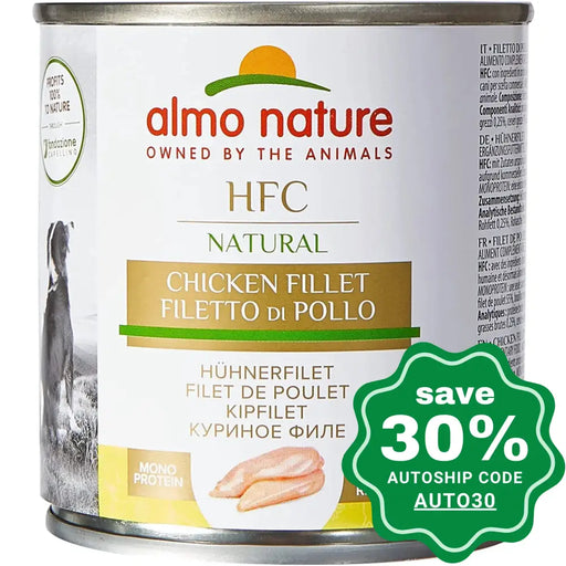 Almo Nature - Wet Food For Dogs Hfc Natural Chicken Fillet 280G (Min. 12 Cans)