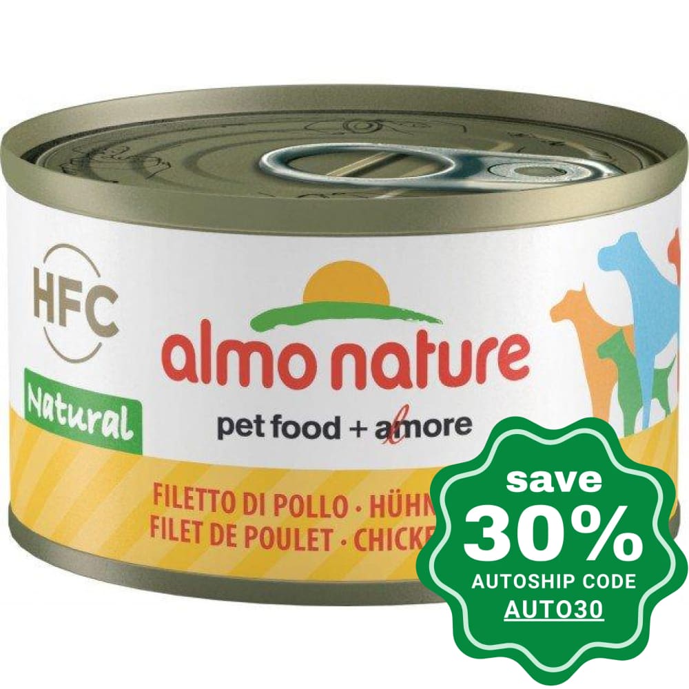 Almo Nature - HFC Natural Canned Dog Food - Chicken Fillet - 95G (min. 4 Cans) - PetProject.HK