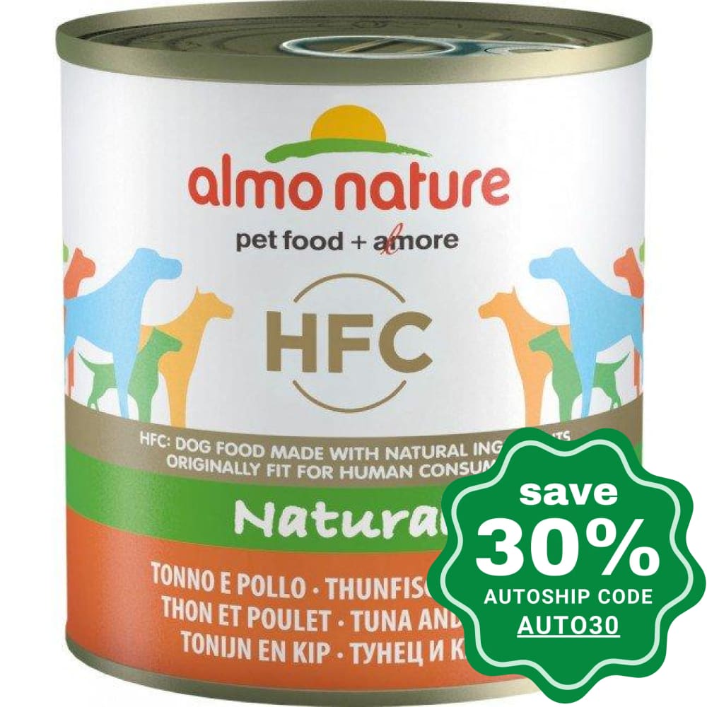 Almo Nature - HFC Natural Canned Dog Food - Chicken & Tuna - 280G (min. 12 Cans) - PetProject.HK