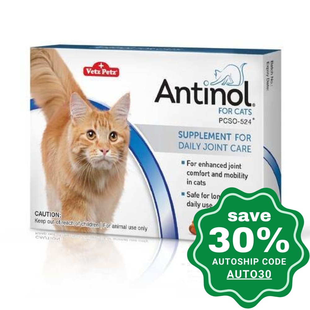 Antinol - Joint Soft Gel Supplement For Cats 30Caps