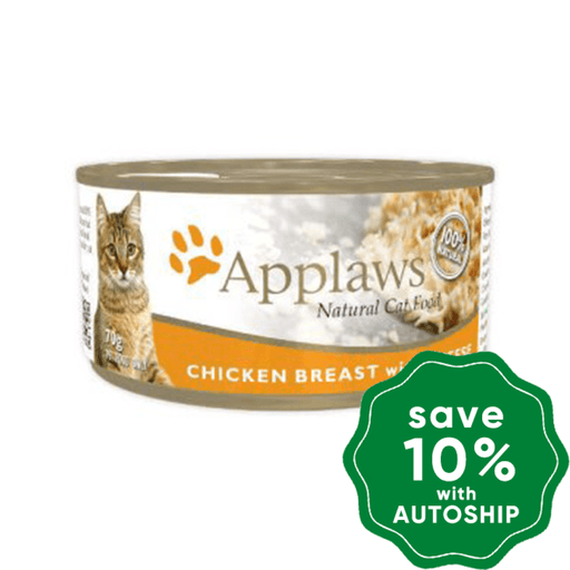 Applaws - Chicken Breast With Cheese Canned Cat Food 70G (Min. 24 Cans) Cats